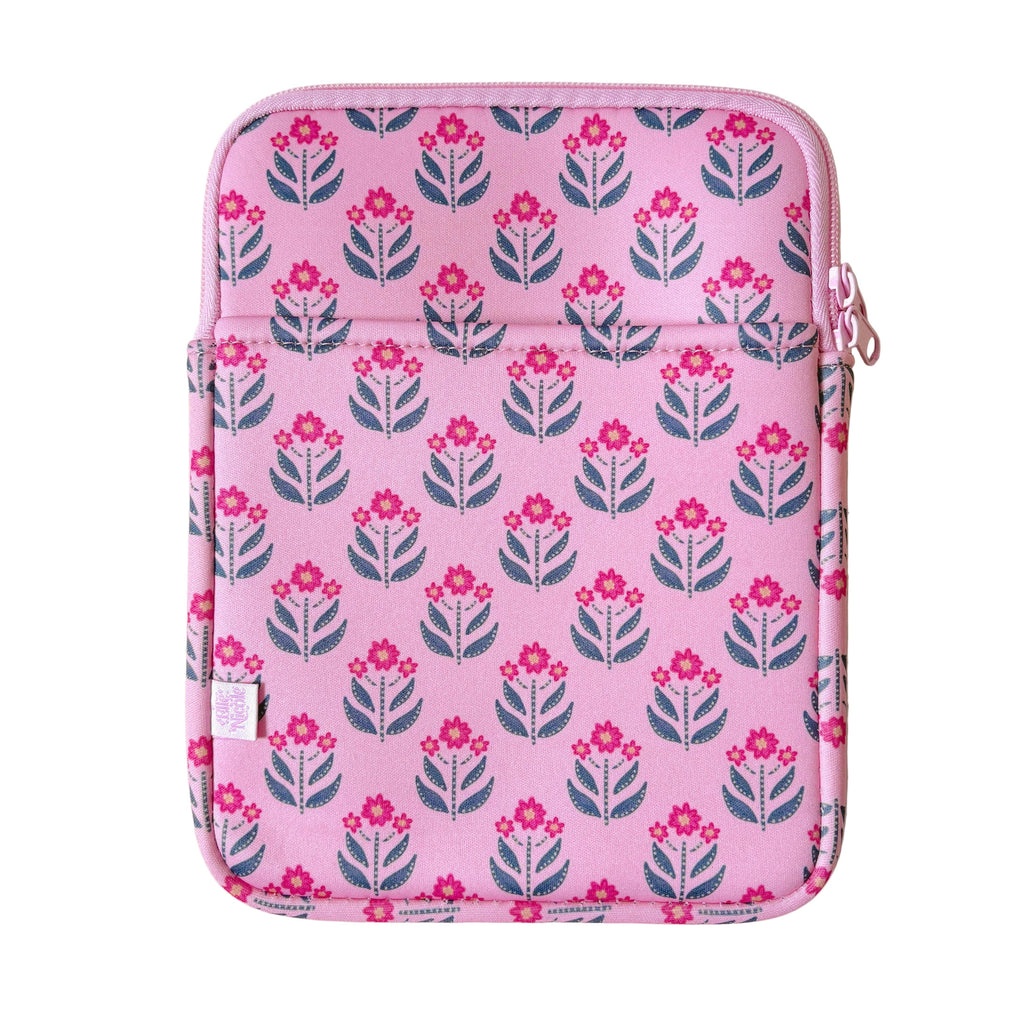 E-reader / Book Sleeve - Whimsy Floral Block Print