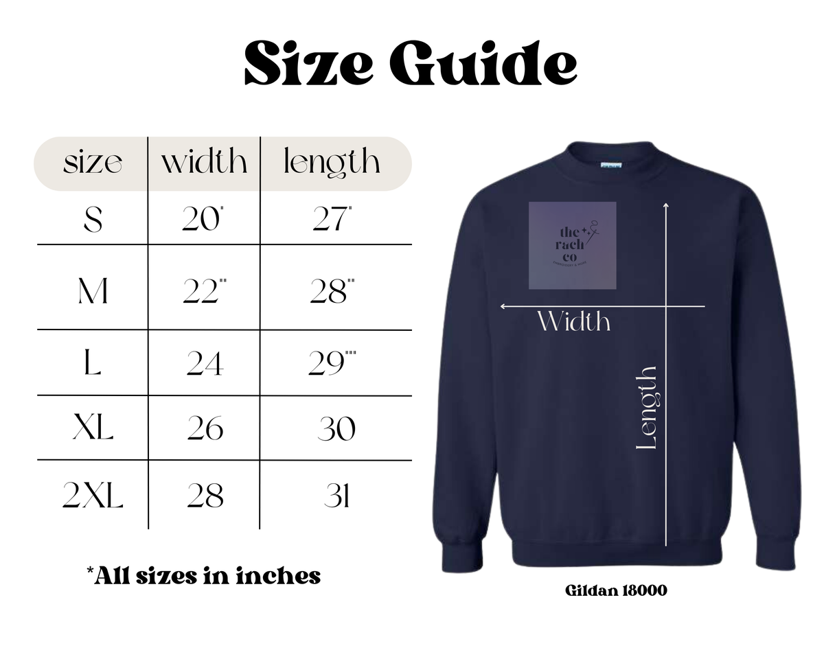 Embroidered Fall Bookish Sweatshirt