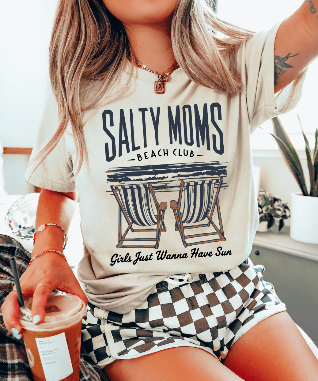 Salty Moms Beach Club T-Shirt