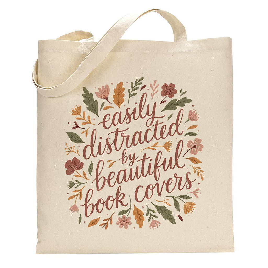 Easily Distracted by Book Covers Canvas Tote Bag