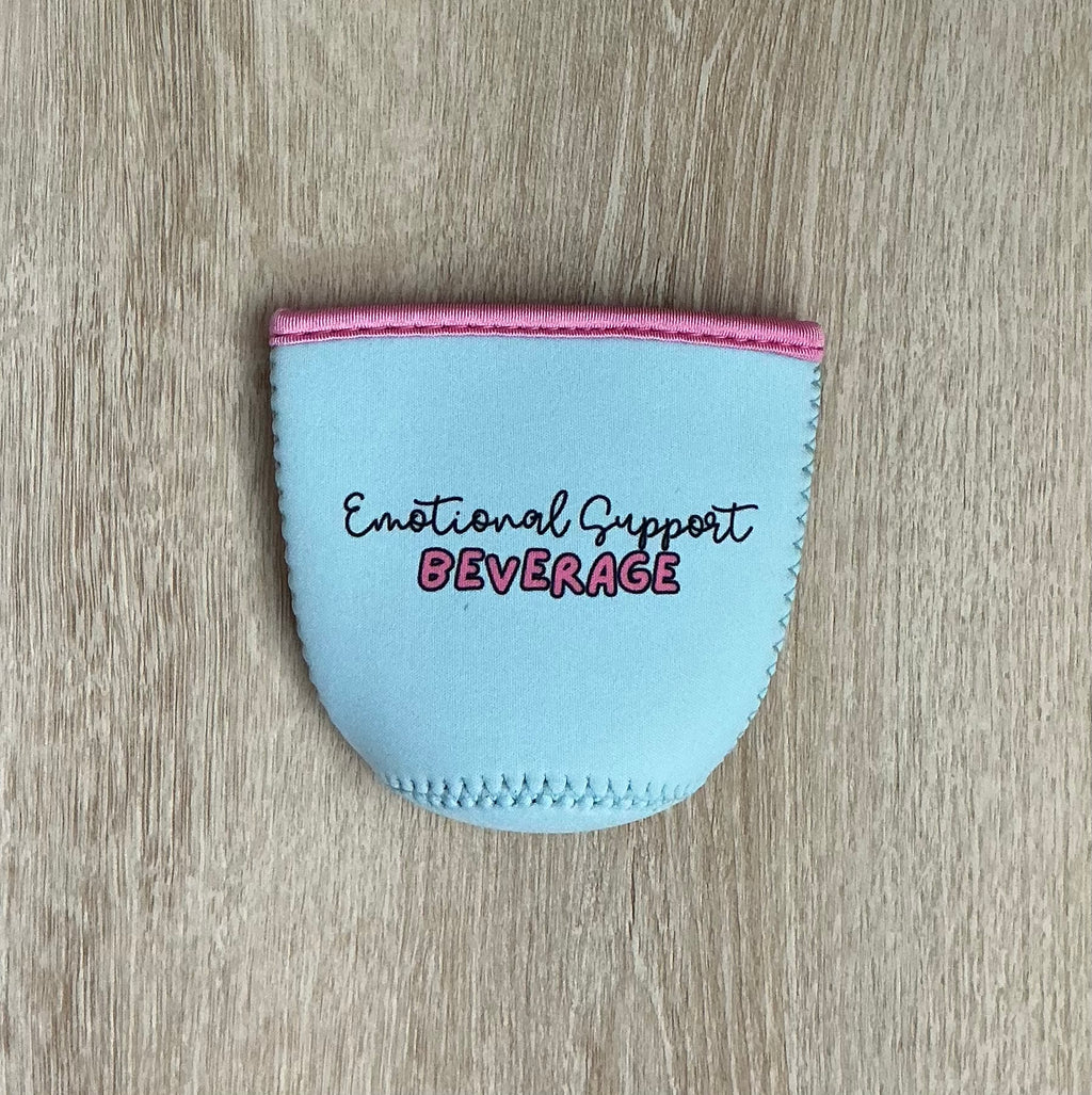 Blue Emotional Support Drink Sleeve