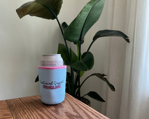 Blue Emotional Support Drink Sleeve