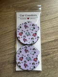 Summer Silly Goose Car Coasters – Set of 2