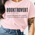 Booktrovert shirt in light pink
