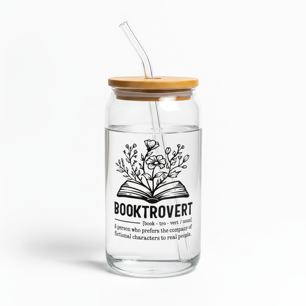 Booktrovert tumbler with lid
