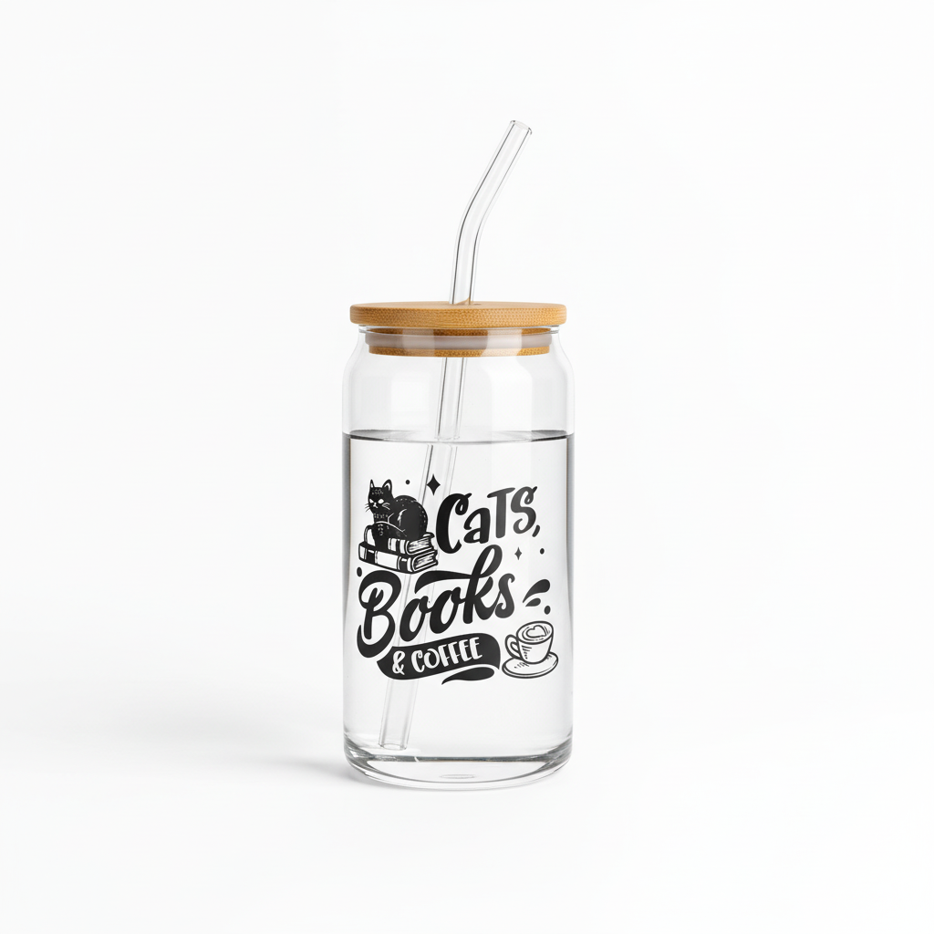 Clean Cats Books Coffee tumbler shot
