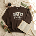COFFEE books sweatshirt flat lay