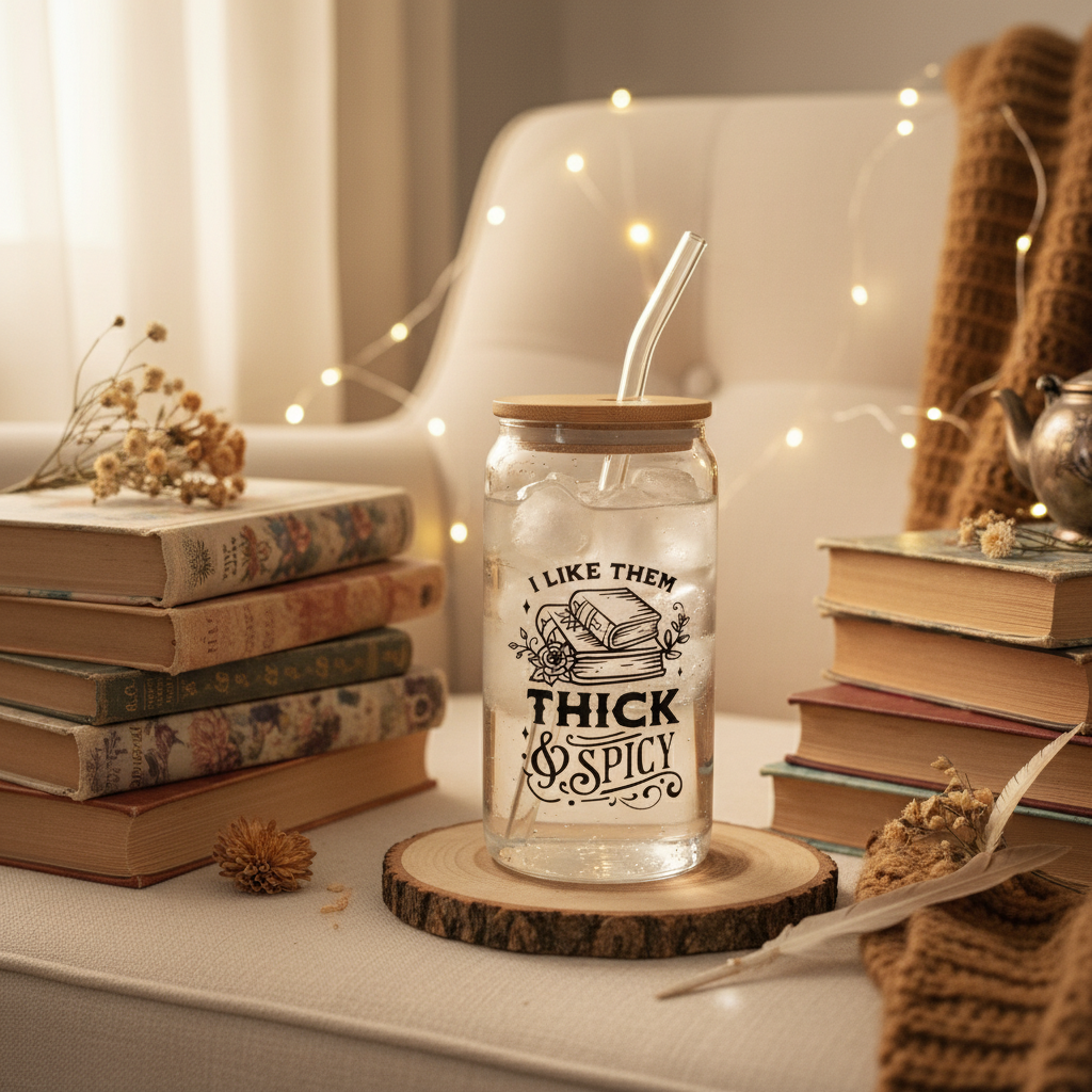 Tumbler with clear liquid and straw